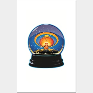 Atomic Snow Globe Posters and Art